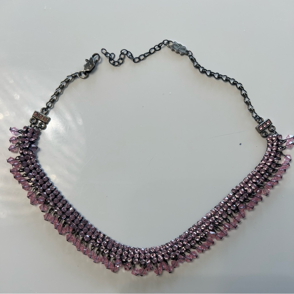 Elegant Pink Beaded Necklace - Picture 4 of 4
